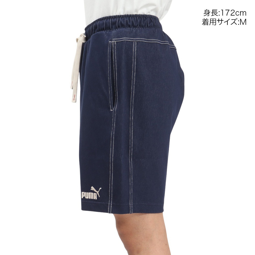 プーマ（PUMA）（メンズ）CORE HERITAGE デニムライク 10 ショートパンツ 686853 06 NVY