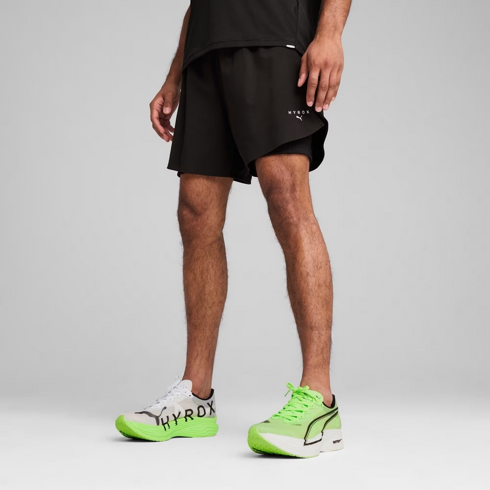 プーマ（PUMA）（メンズ）PUMA×HYROX トレーニング 2イン1 ショーツ インナーパンツ付き 526893 01 BLK