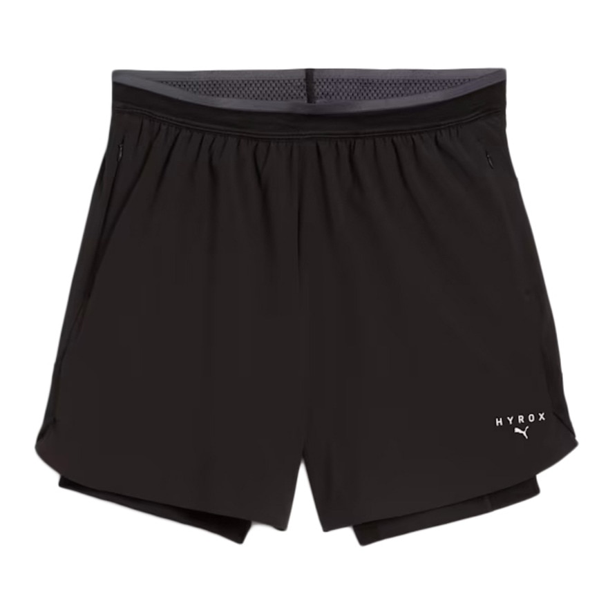 プーマ（PUMA）（メンズ）PUMA×HYROX トレーニング 2イン1 ショーツ インナーパンツ付き 526893 01 BLK