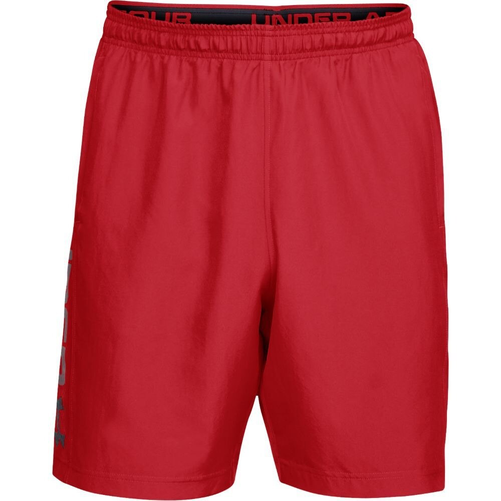  ハーフパンツ ウーブン グラフィック ワードマーク ショートパンツ 1358552 RED/BLK AT オンライン価格