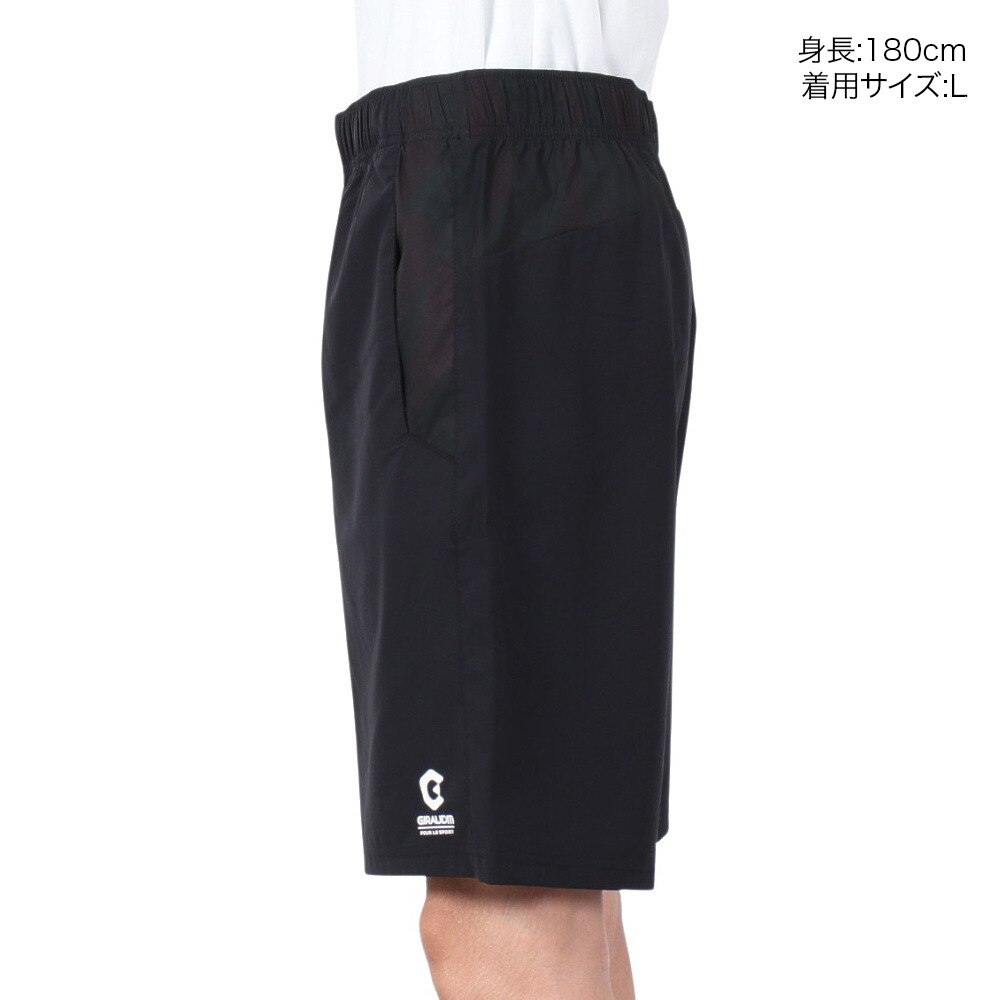ジローム（GIRAUDM）（メンズ）ドライ 吸汗速乾 UVカット ハーフパンツ 866GM1SD6738 BLK ショートパンツ 短パン★★★