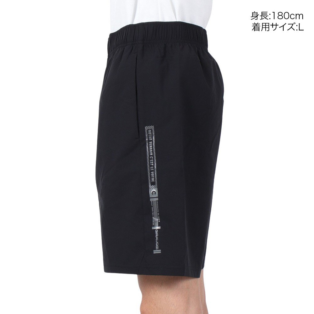ジローム（GIRAUDM）（メンズ）ドライ 吸汗速乾 UVカット ハーフパンツ 866GM1SD6741 BLK ショートパンツ 短パン★★★
