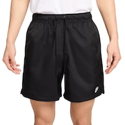 (メンズ)ランニング 短パン ハーフパンツ クラブ ウーブン フロー ショートパンツ 黒 ブラック FN3308-010 刺しゅうロゴ