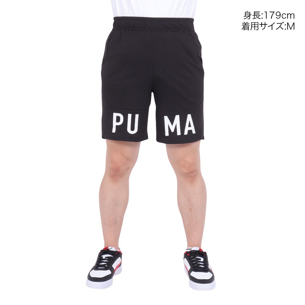 プーマ（PUMA）（メンズ）ロゴ 9 トレーニング ショーツ 521539 01 BLK