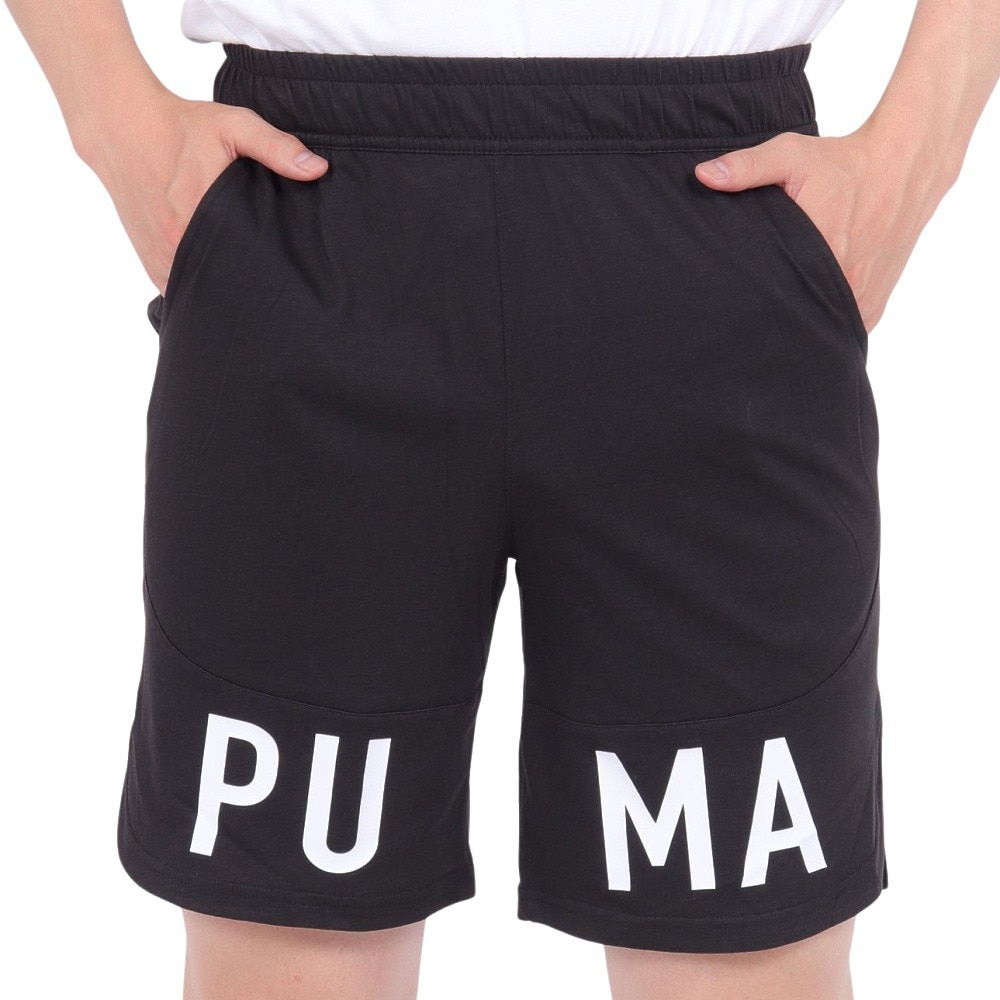 プーマ（PUMA）（メンズ）ロゴ 9 トレーニング ショーツ 521539 01 BLK