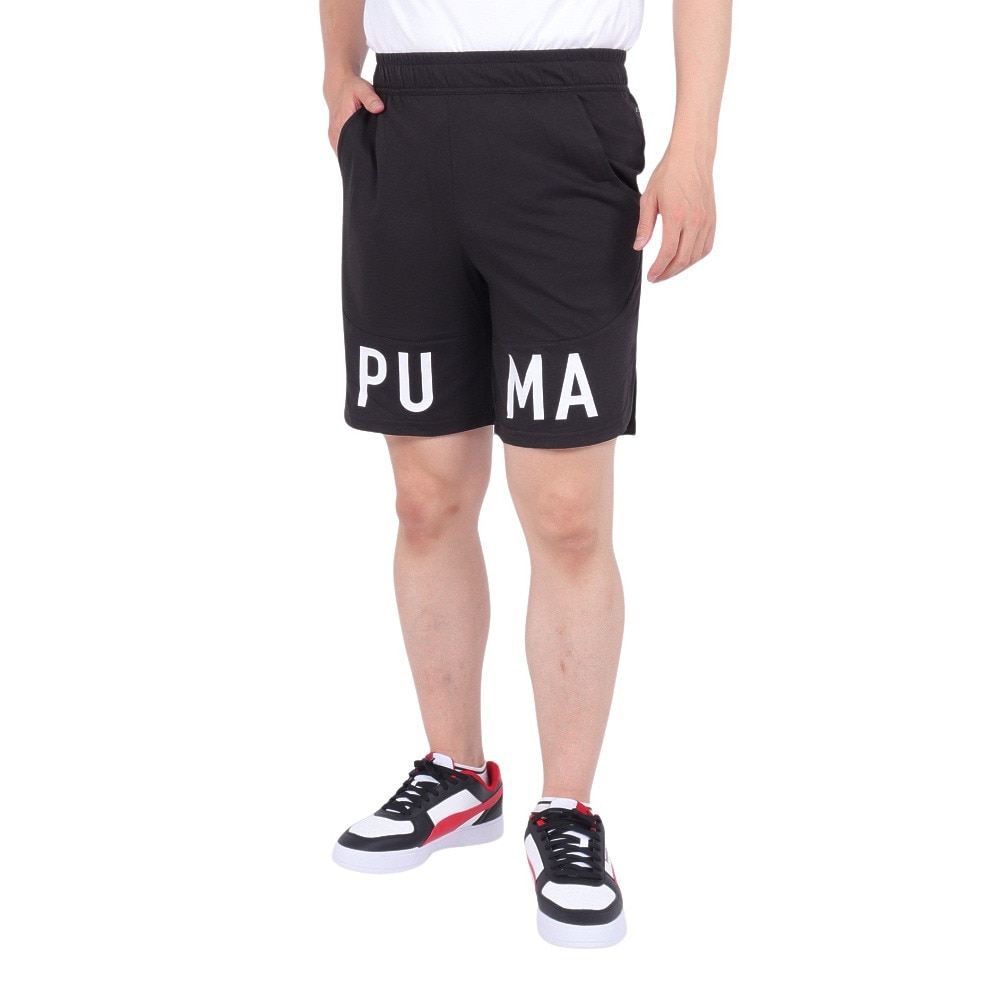 プーマ（PUMA）（メンズ）ロゴ 9 トレーニング ショーツ 521539 01 BLK