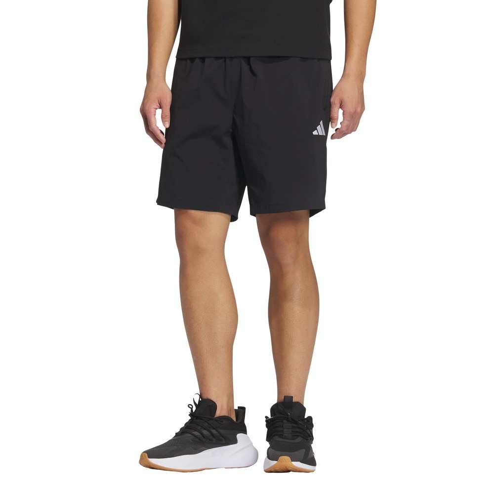 アディダス（adidas）（メンズ）エッセンシャルズ プラス ルーズフィット スモールロゴ ウーブンショーツ JUP98-JW6983