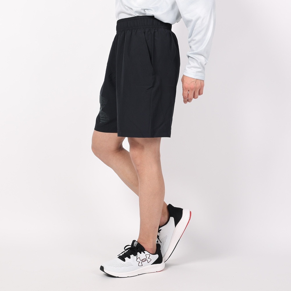 アンダーアーマー（UNDER ARMOUR）（メンズ）ハーフパンツ メンズ ウーブン ロゴグラフィック ショーツ 1377139 002