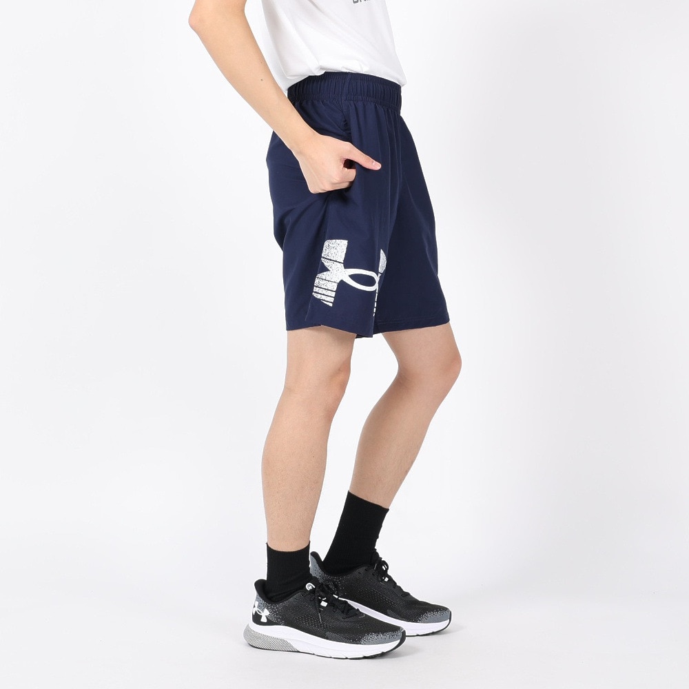 アンダーアーマー（UNDER ARMOUR）（メンズ）ウーブン ロゴグラフィック ショーツ 1377139 410