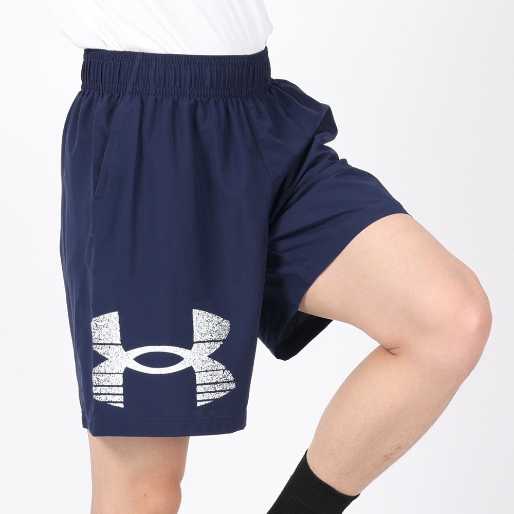 アンダーアーマー（UNDER ARMOUR）（メンズ）ウーブン ロゴグラフィック ショーツ 1377139 410