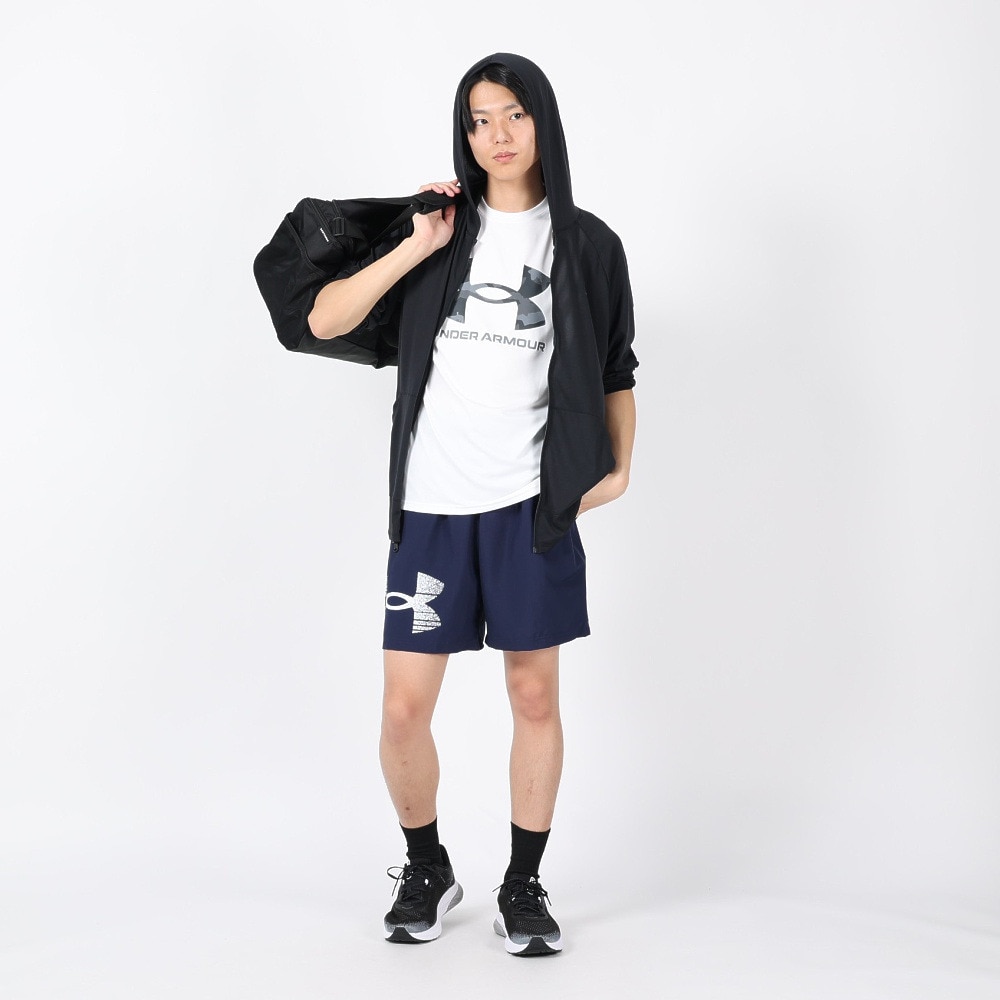 アンダーアーマー（UNDER ARMOUR）（メンズ）ウーブン ロゴグラフィック ショーツ 1377139 410