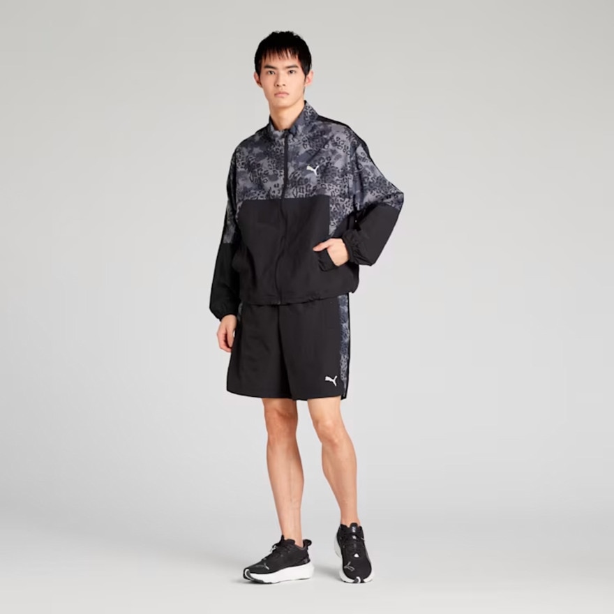 プーマ（PUMA）（メンズ）トレーニング トレイン エッジ AOP ウーブン ショーツ 527036 01 BLK