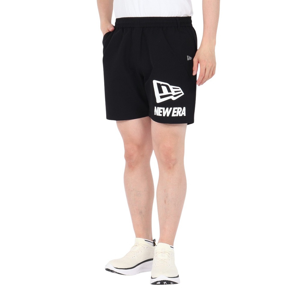 ニューエラ（NEW ERA）（メンズ、レディース）ストレッチ ナイロン ショートパンツ WHI 14410140