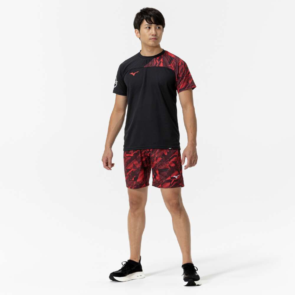 ミズノ（MIZUNO）（メンズ）N－XT　総柄ハーフパンツ 32JDC24009