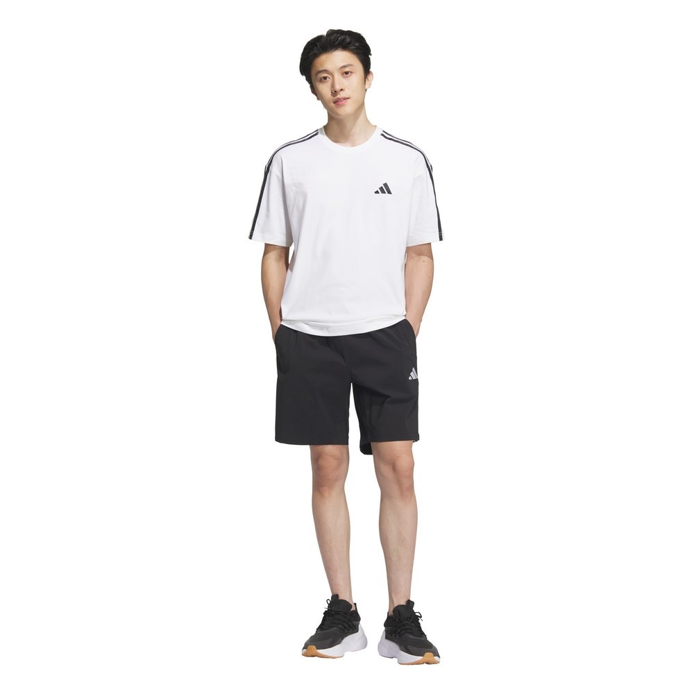 アディダス（adidas）（メンズ）エッセンシャルズ プラス ルーズフィット スリーストライプス ウーブンショーツ JUQ00-JW6988