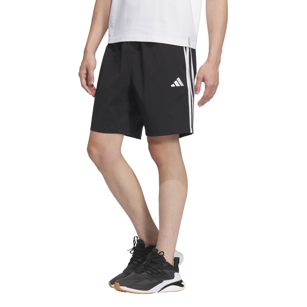 アディダス（adidas）（メンズ）エッセンシャルズ プラス ルーズフィット スリーストライプス ウーブンショーツ JUQ00-JW6988