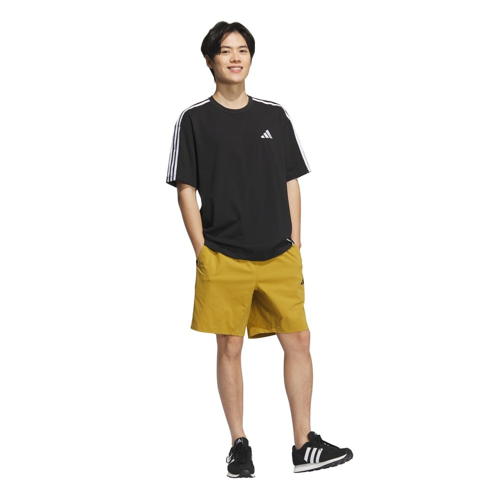アディダス（adidas）（メンズ）エッセンシャルズ プラス ルーズフィット スリーストライプス ウーブンショーツ JUQ00-JW6991