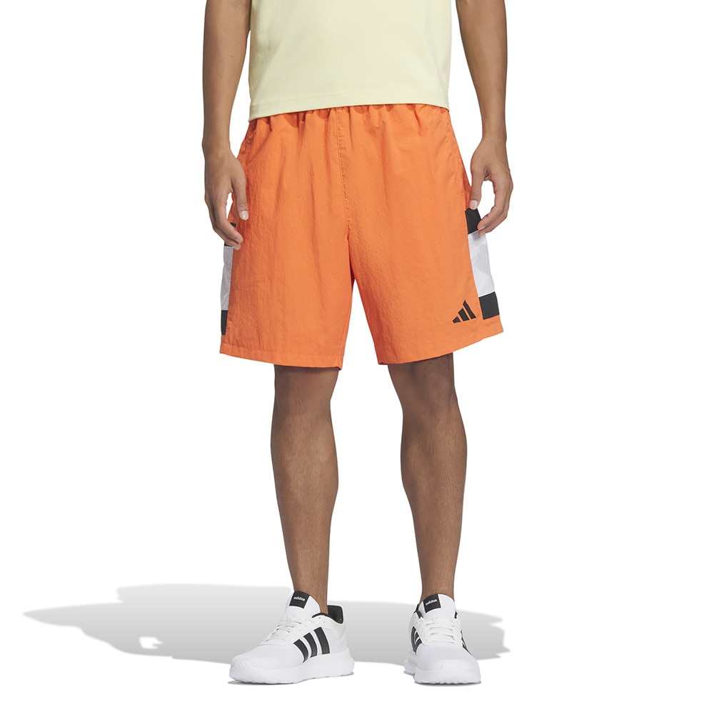 アディダス（adidas）（メンズ）ワーディング パック ルーズフィット メッシュ裏地付き ウーブンショーツ KQD33-JM2075
