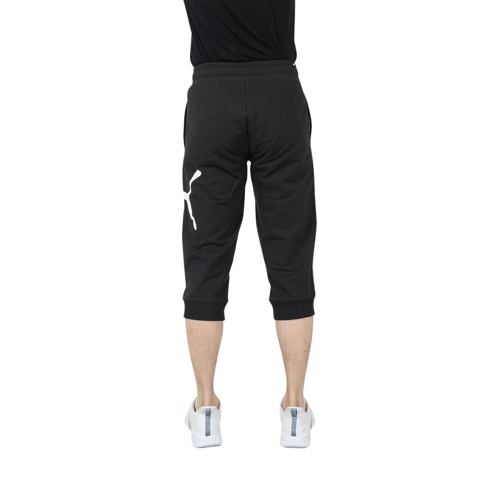 プーマ（PUMA）（メンズ）パンツ メンズ ESS+ ビッグ ロゴ 3/4 スウェットパンツ 674929 01 BLK