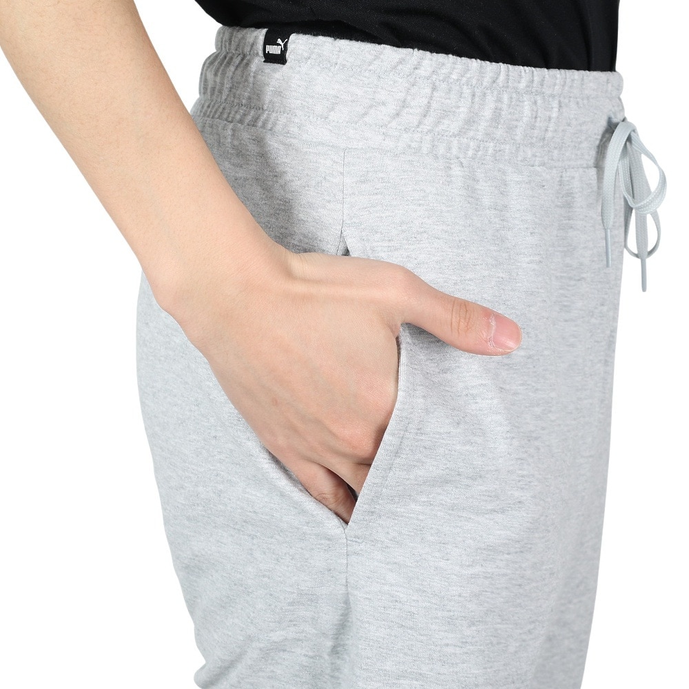 プーマ（PUMA）（メンズ）パンツ メンズ ESS+ ビッグ ロゴ 3/4 スウェットパンツ 674929 04 LGRY