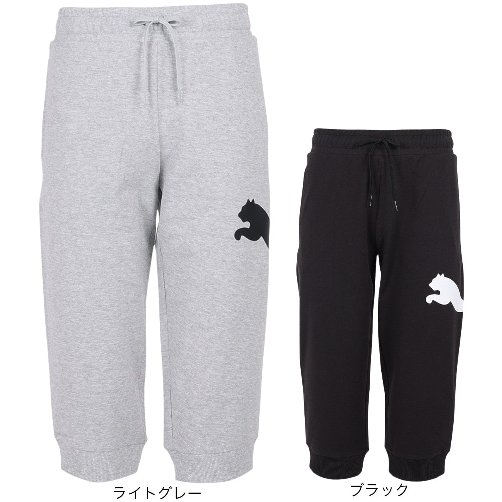 プーマ（PUMA）（メンズ）パンツ メンズ ESS+ ビッグ ロゴ 3/4 スウェットパンツ 674929 01 BLK