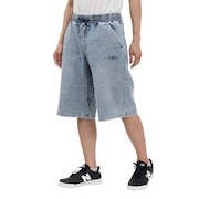 (メンズ)インディゴクロップドパンツ BU244580873 L/BLUE