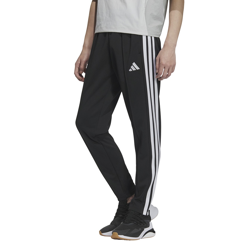 アディダス（adidas）（メンズ）スリーストライプス スリムフィット ダブルニット オープンヘム トラックパンツ JZR03-JV6990