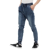 (メンズ)インディゴジョガーパンツ BU244580772 D/BLUE