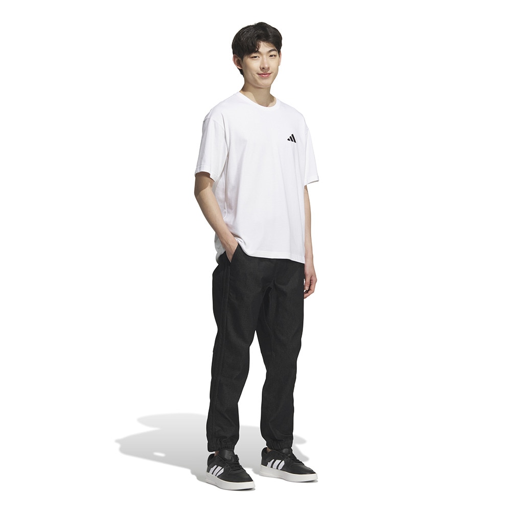 アディダス（adidas）（メンズ）エッセンシャルプラス ストレッチ デニム フルレングス ジョガー パンツ MNA70-JZ8767