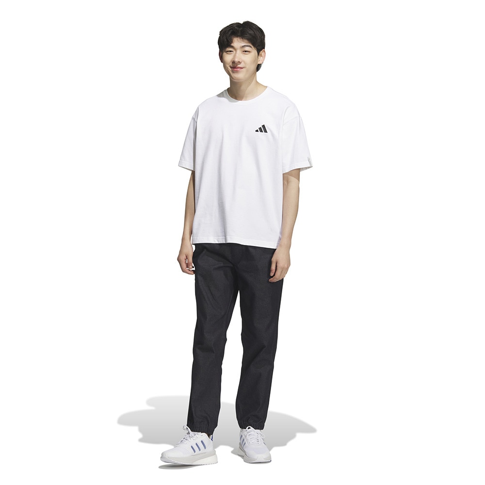 アディダス（adidas）（メンズ）エッセンシャルプラス ストレッチ デニム フルレングス ジョガー パンツ MNA70-JZ8768
