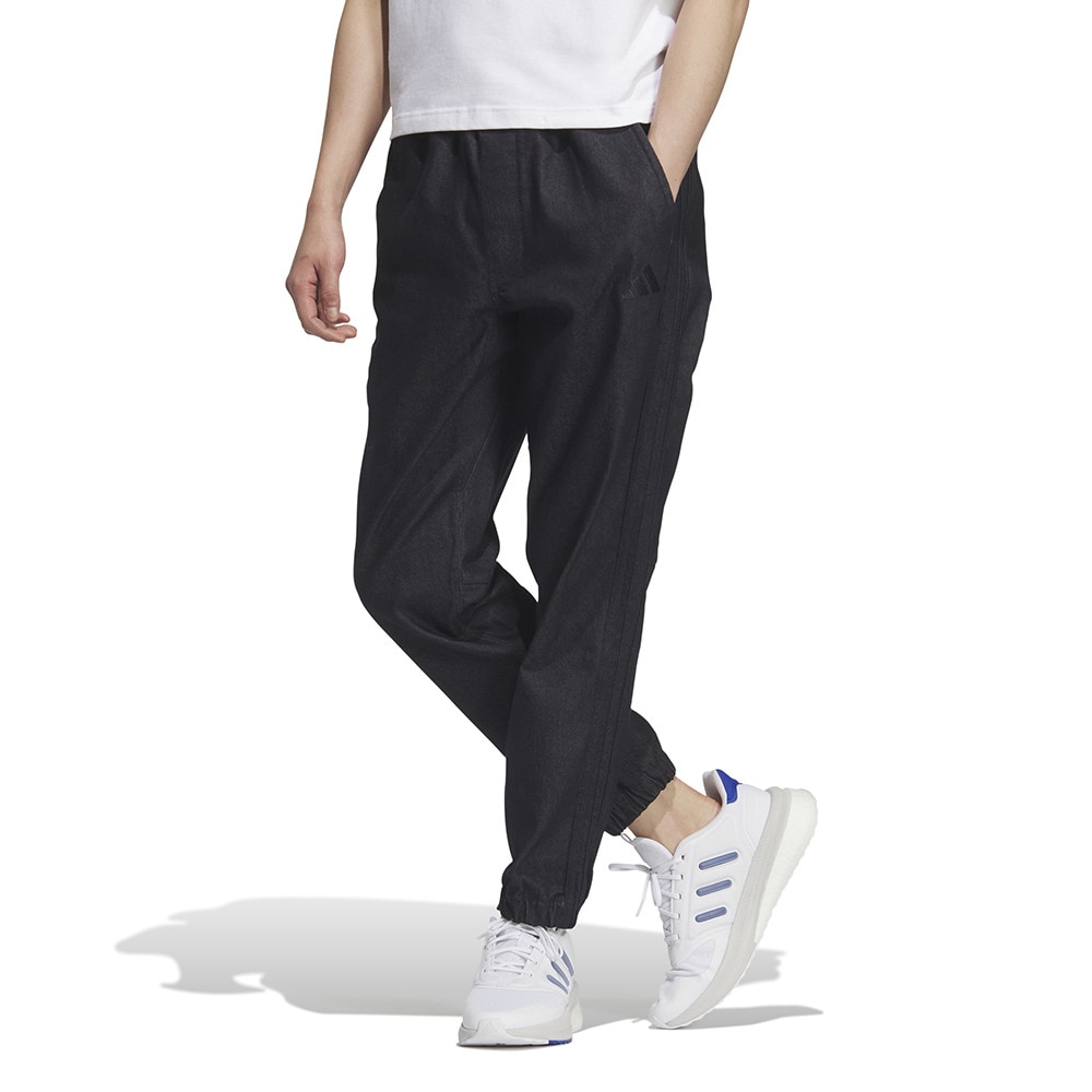 アディダス（adidas）（メンズ）エッセンシャルプラス ストレッチ デニム フルレングス ジョガー パンツ MNA70-JZ8768