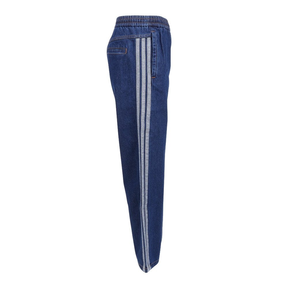 アディダス（adidas）（メンズ）スタジアム レギュラーフィット デニム フルレングス オープンヘム トラックパンツ M9663-KV8348