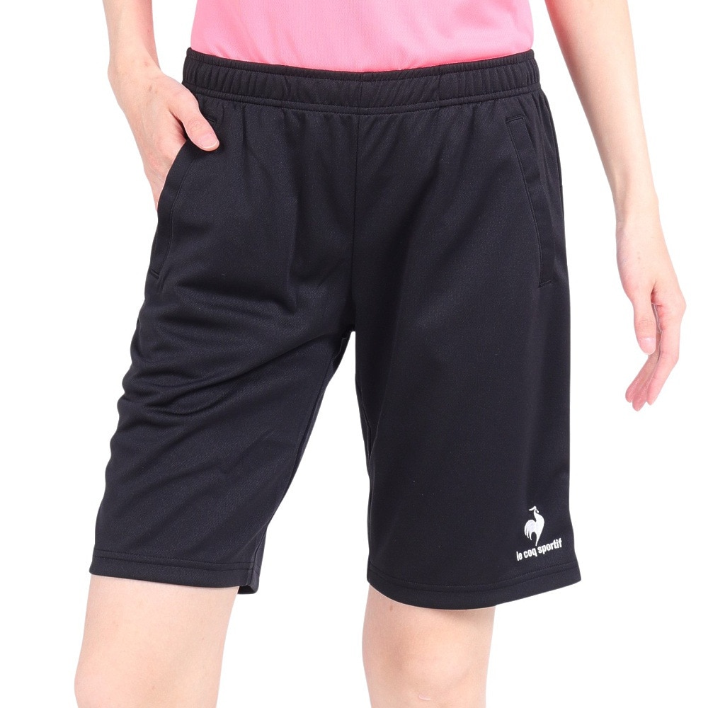 ルコックスポルティフ（lecoqsportif）（レディース）エコペットハーフパンツ QMWTJD20Z BLK