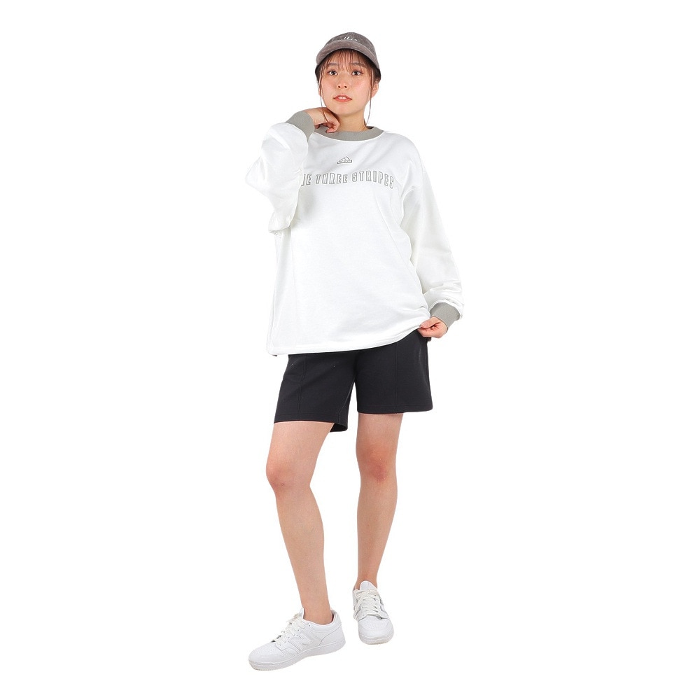アディダス（adidas）（レディース）シーズナル スポーツウェア ルーズフィット ニット ピンタックショーツ DRK65-HY4616