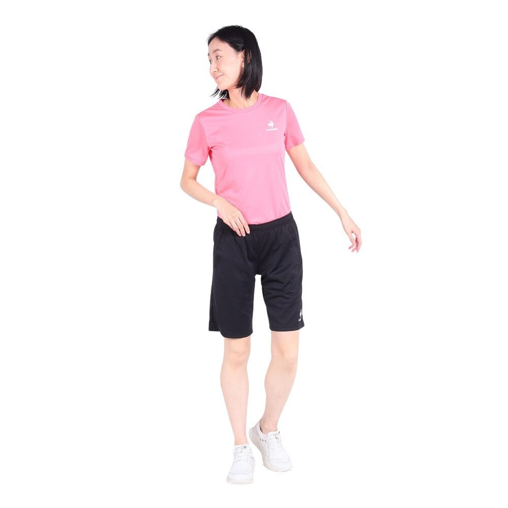 ルコックスポルティフ（lecoqsportif）（レディース）エコペットハーフパンツ QMWTJD20Z BLK