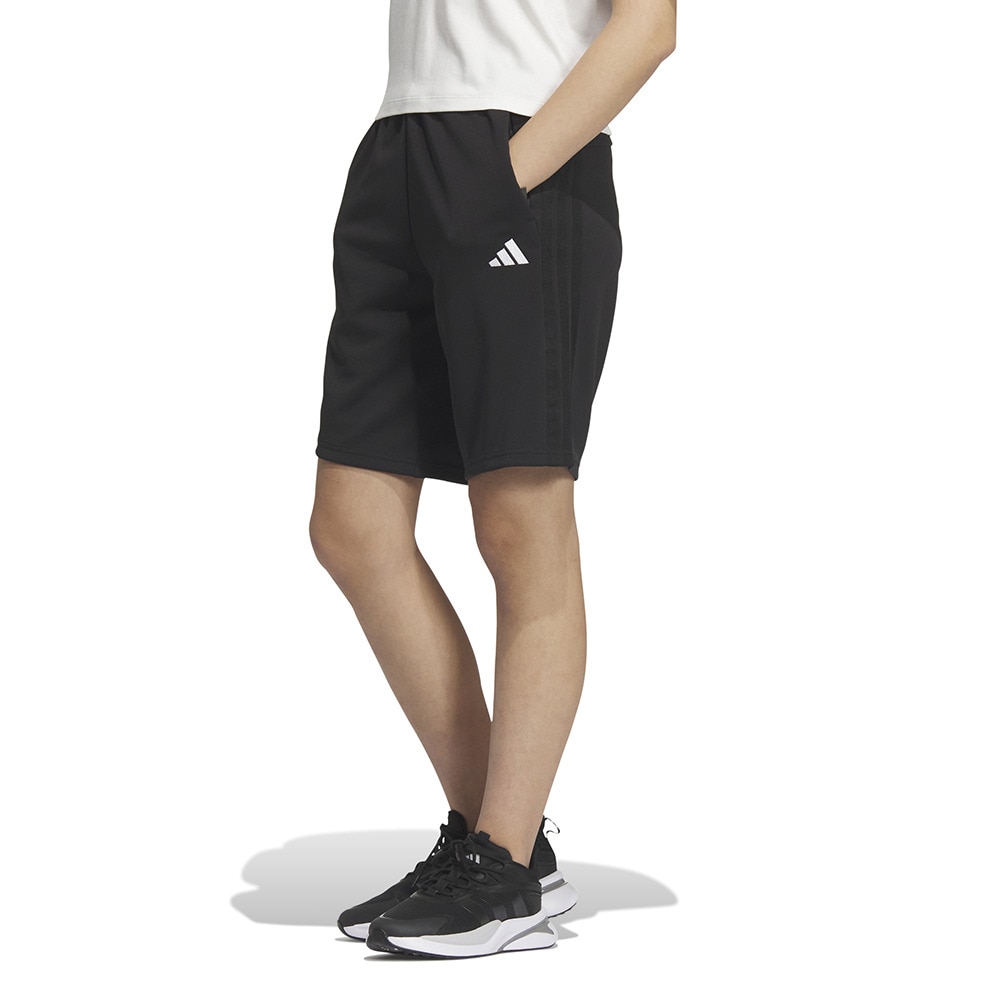 アディダス（adidas）（レディース）スリーストライプス レギュラーフィット ダブルニットショーツ JVP34-JW9785