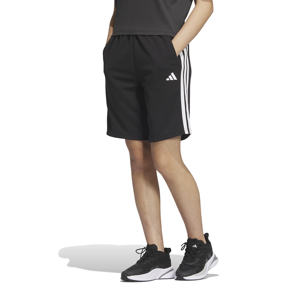 アディダス（adidas）（レディース）スリーストライプス レギュラーフィット ダブルニットショーツ JVP34-JW9783