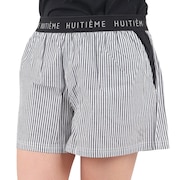 (レディース)ショートパンツ レディース ストライプ 192-76441