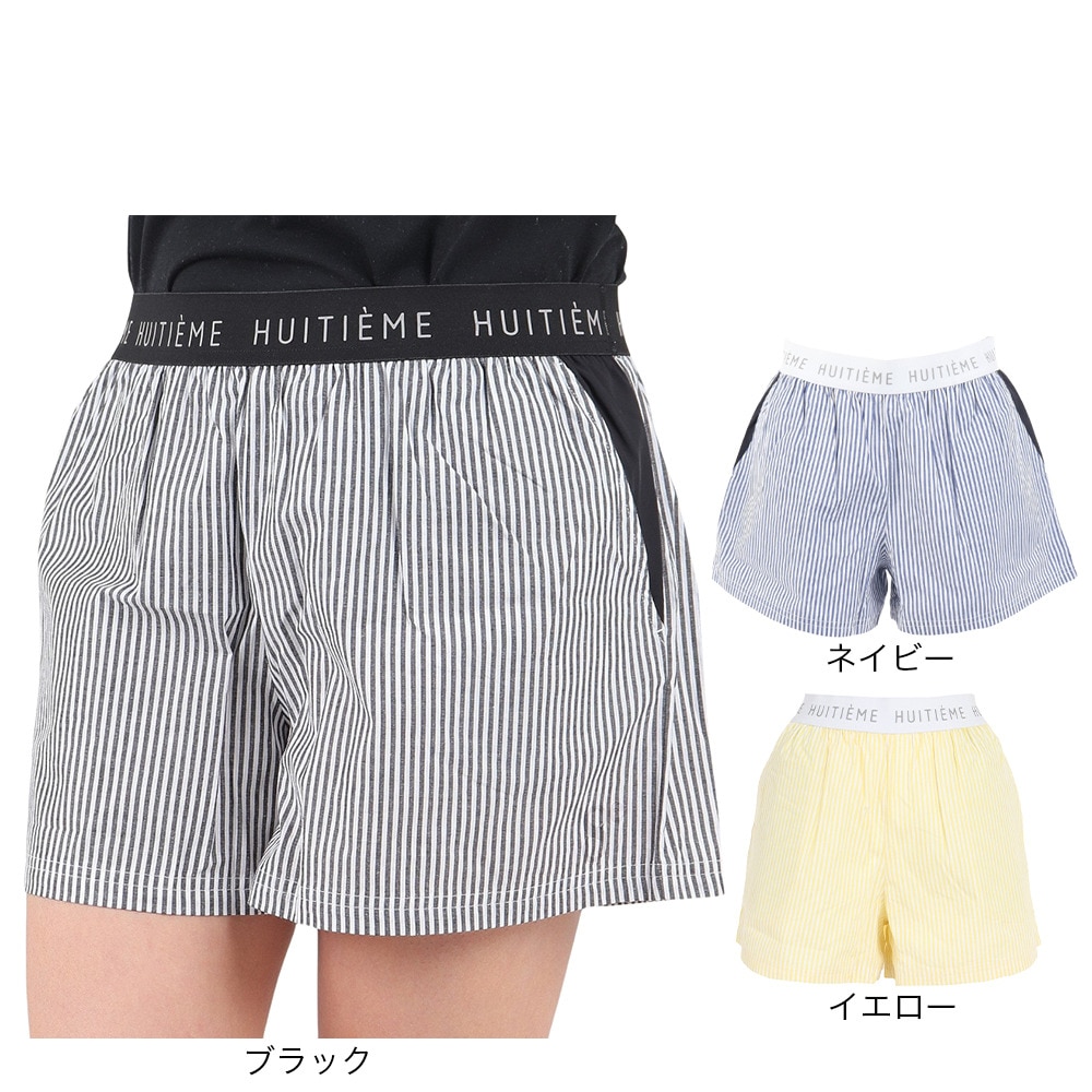 ウィッテム（HUITIEME）（レディース）ショートパンツ レディース ストライプ 192-76441-098