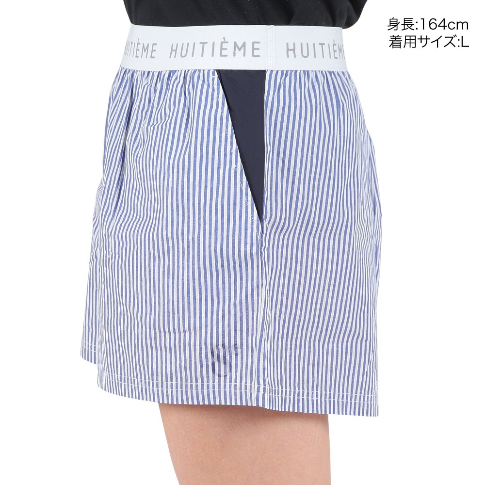 ウィッテム（HUITIEME）（レディース）ショートパンツ レディース ストライプ 192-76441-098