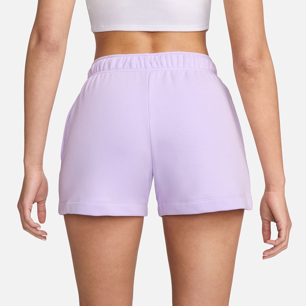 ナイキ（NIKE）（レディース）パンツ ショートパンツ 保温性 パープル クラブ フリース MR ミッドライズ ショートパンツ DQ5803-511