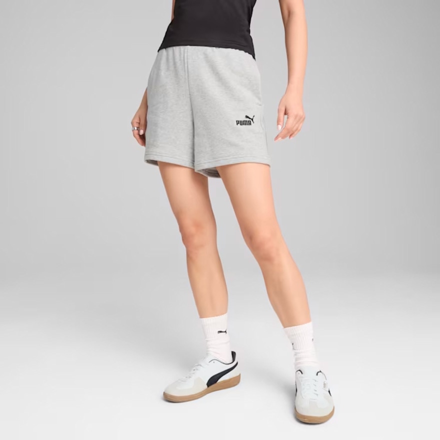 プーマ（PUMA）（レディース）ESS NO.1 ロゴ ハイウェスト 5 ショートパンツ 687538 04 LGRY