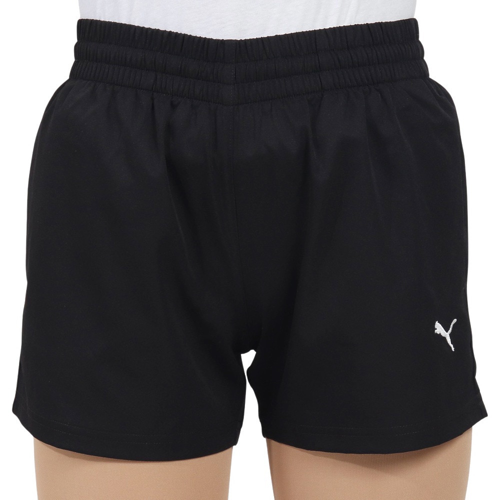 プーマ（PUMA）（レディース）ESS ロゴ WV 4 ショーツ 687543 01 BLK