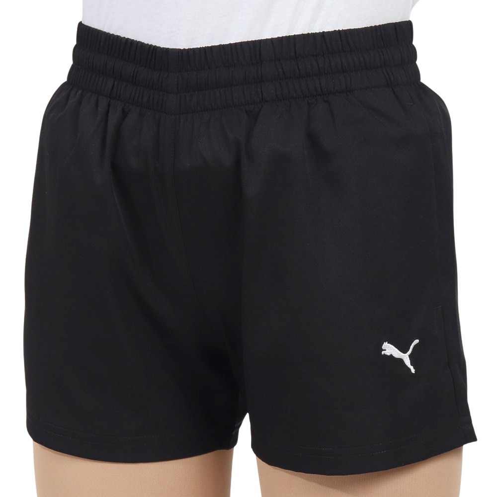 プーマ（PUMA）（レディース）ESS ロゴ WV 4 ショーツ 687543 01 BLK