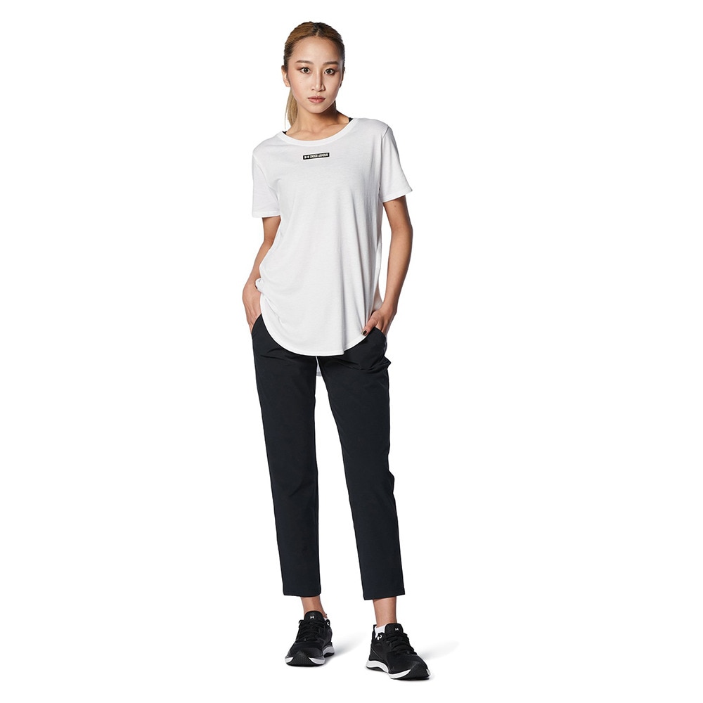 アンダーアーマー（UNDER ARMOUR）（レディース）ストレッチウーブン クロップドパンツ 1372033 001