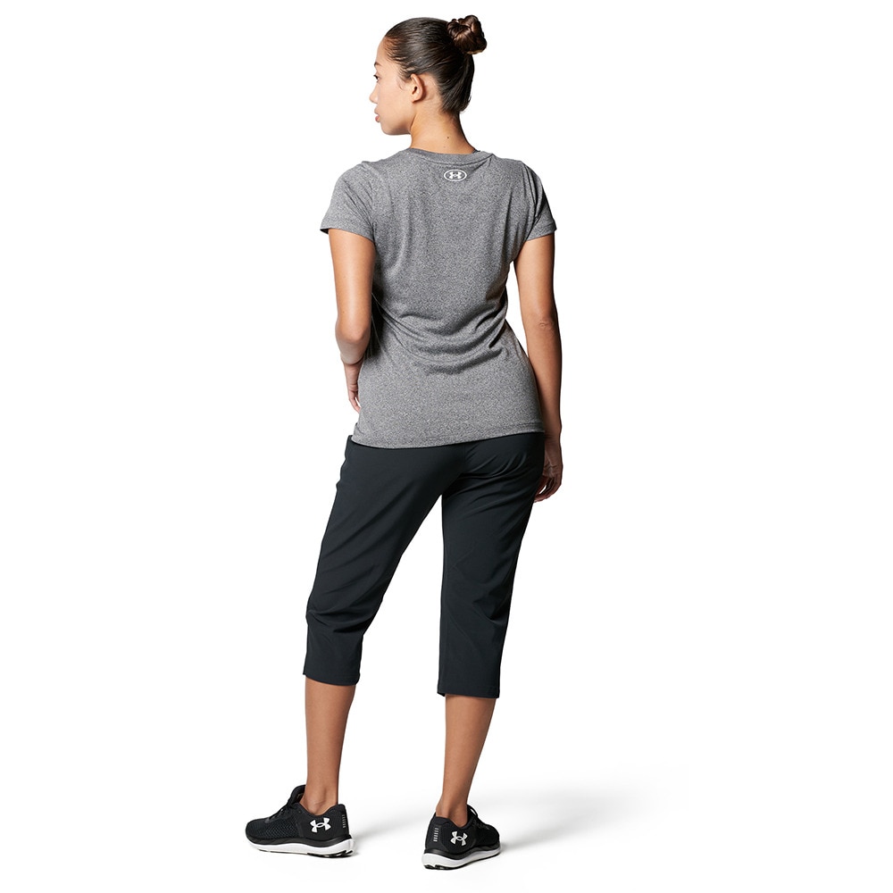 アンダーアーマー（UNDER ARMOUR）（レディース）ストレッチウーブン カプリ パンツ 6分丈 1372743 001