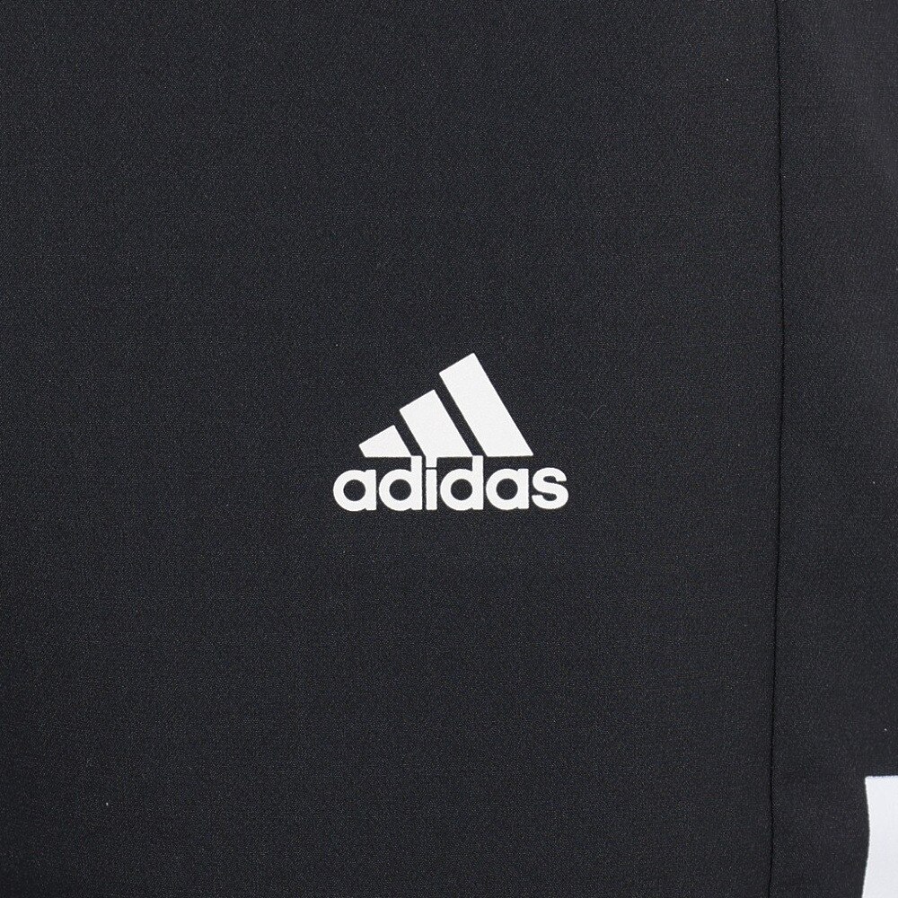 アディダス 黒 ビッグロゴ ウーブントラックパンツ ジャージ adidas 女性