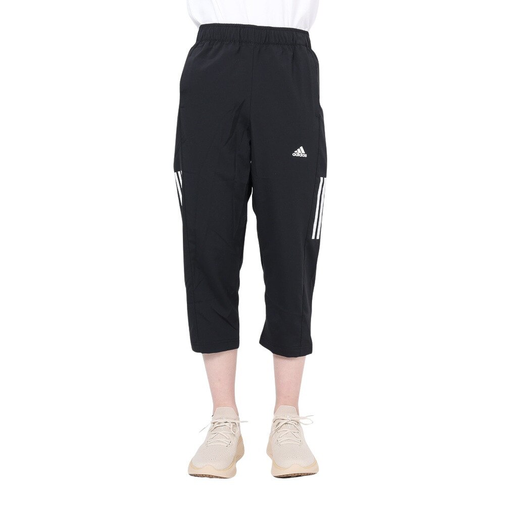 【新品】adidas レディースM ゴルフウェア パンツ9分丈 黒