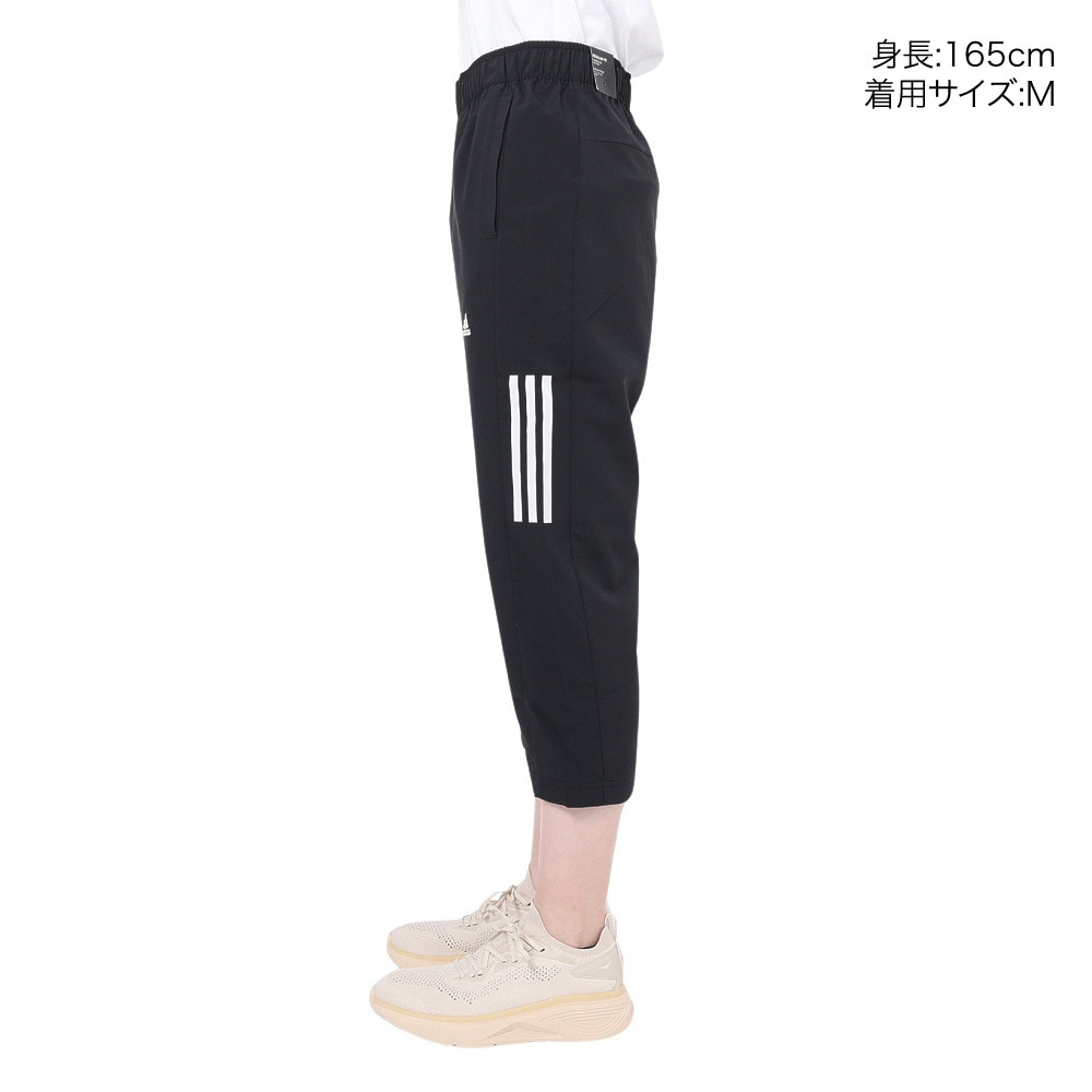 【新品】adidas レディースM ゴルフウェア パンツ9分丈 黒