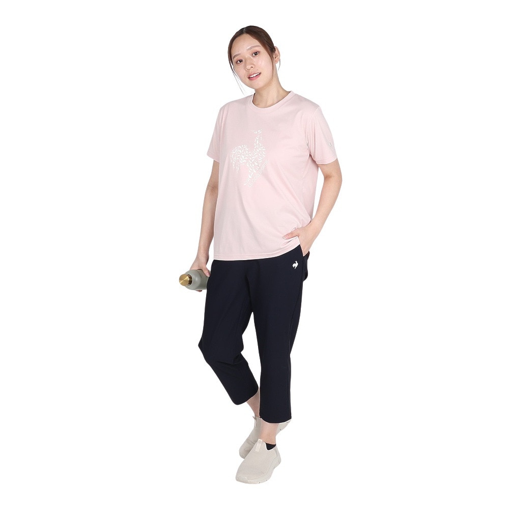 ルコックスポルティフ（lecoqsportif）（レディース）接触冷感クロップドパンツ LT5SHP30L NV00